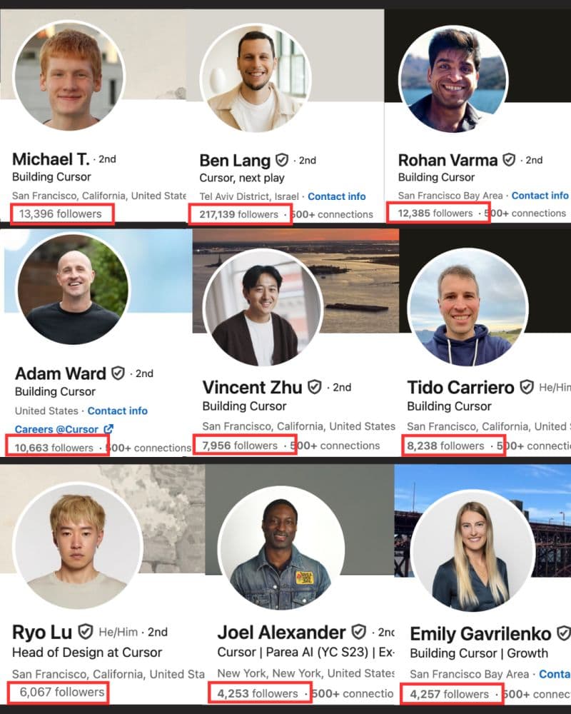 Cursor team on LinkedIn