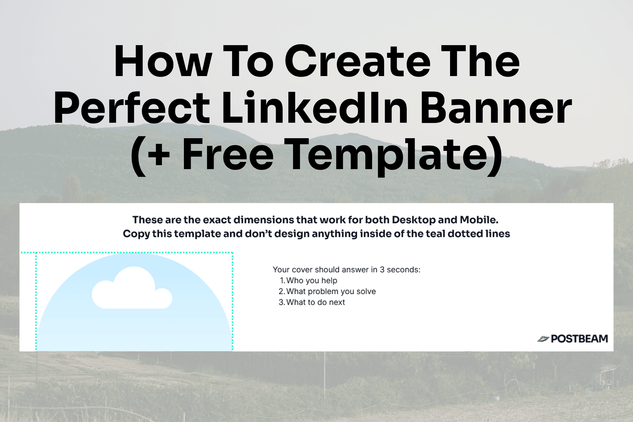 LinkedIn Banner Size in 2026 (+ a Free Template That Actually Fits)
