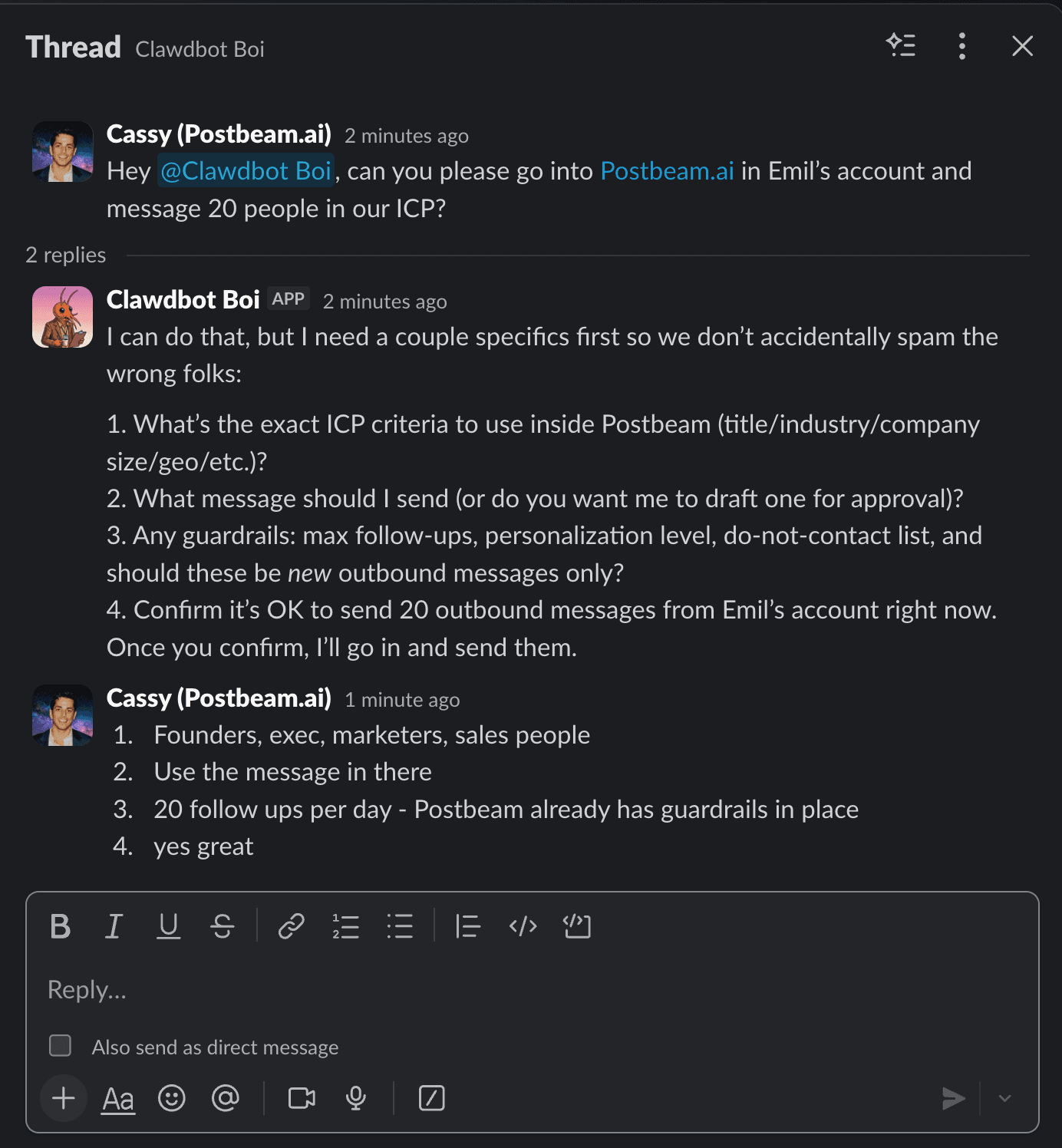 LinkedIn outreach automation components