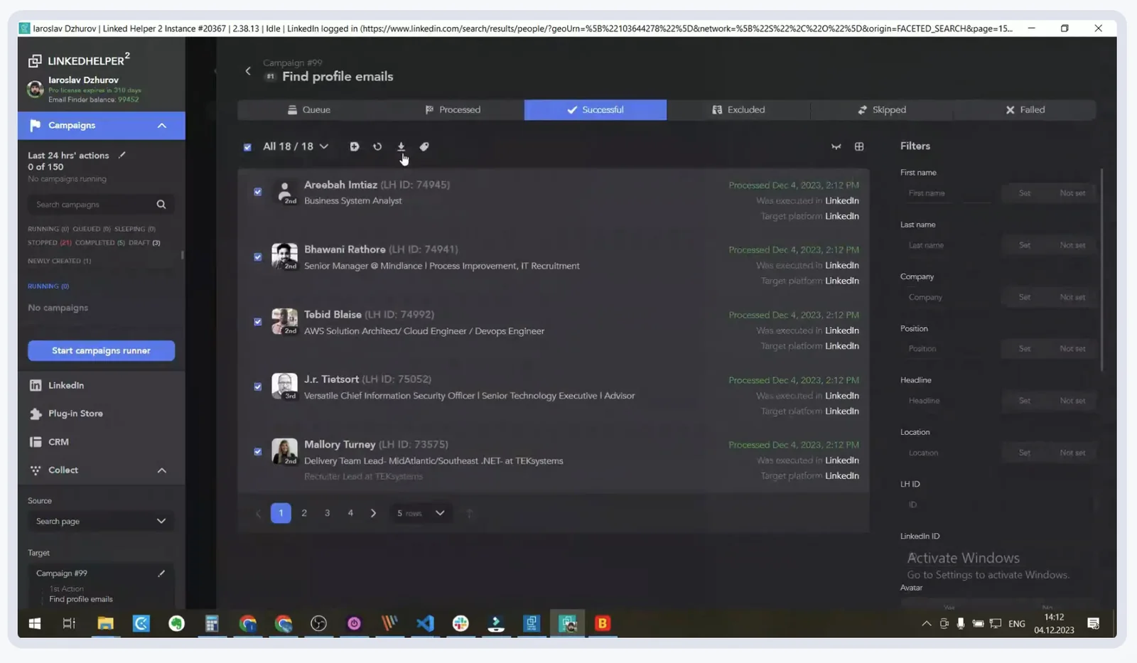 Linked Helper desktop app