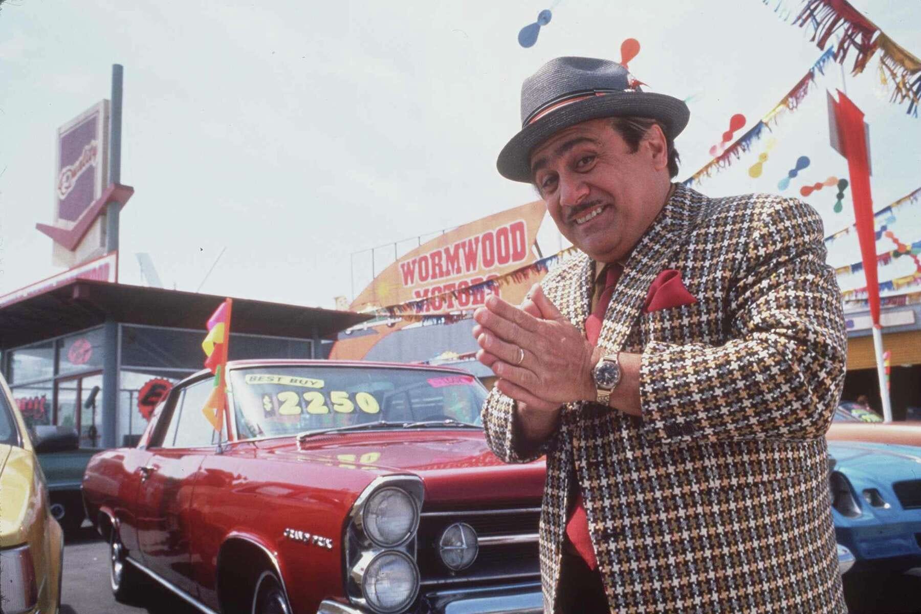 sleazy used car salesman