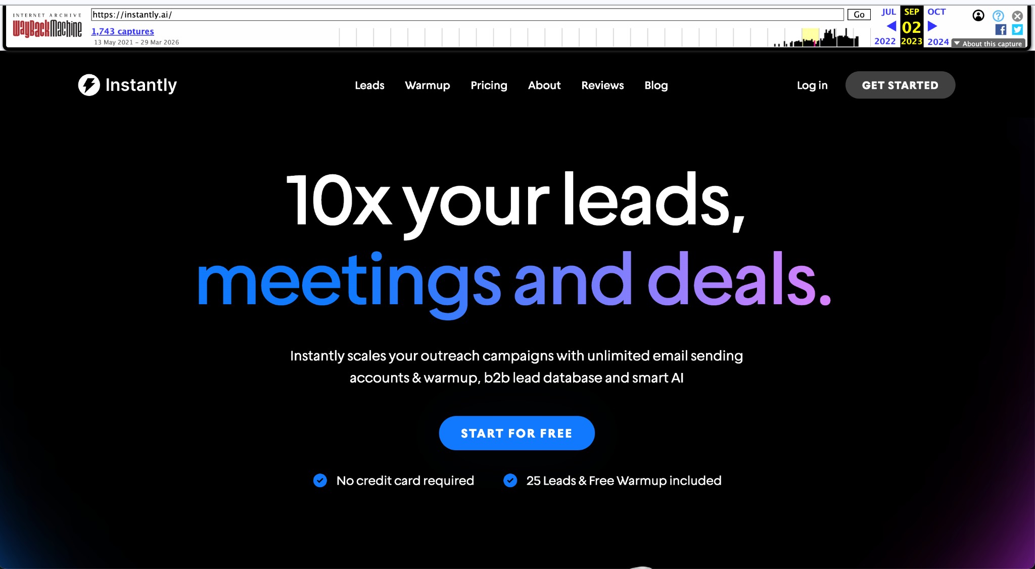 Instantly.ai 2023 — 10x your leads, meetings and deals