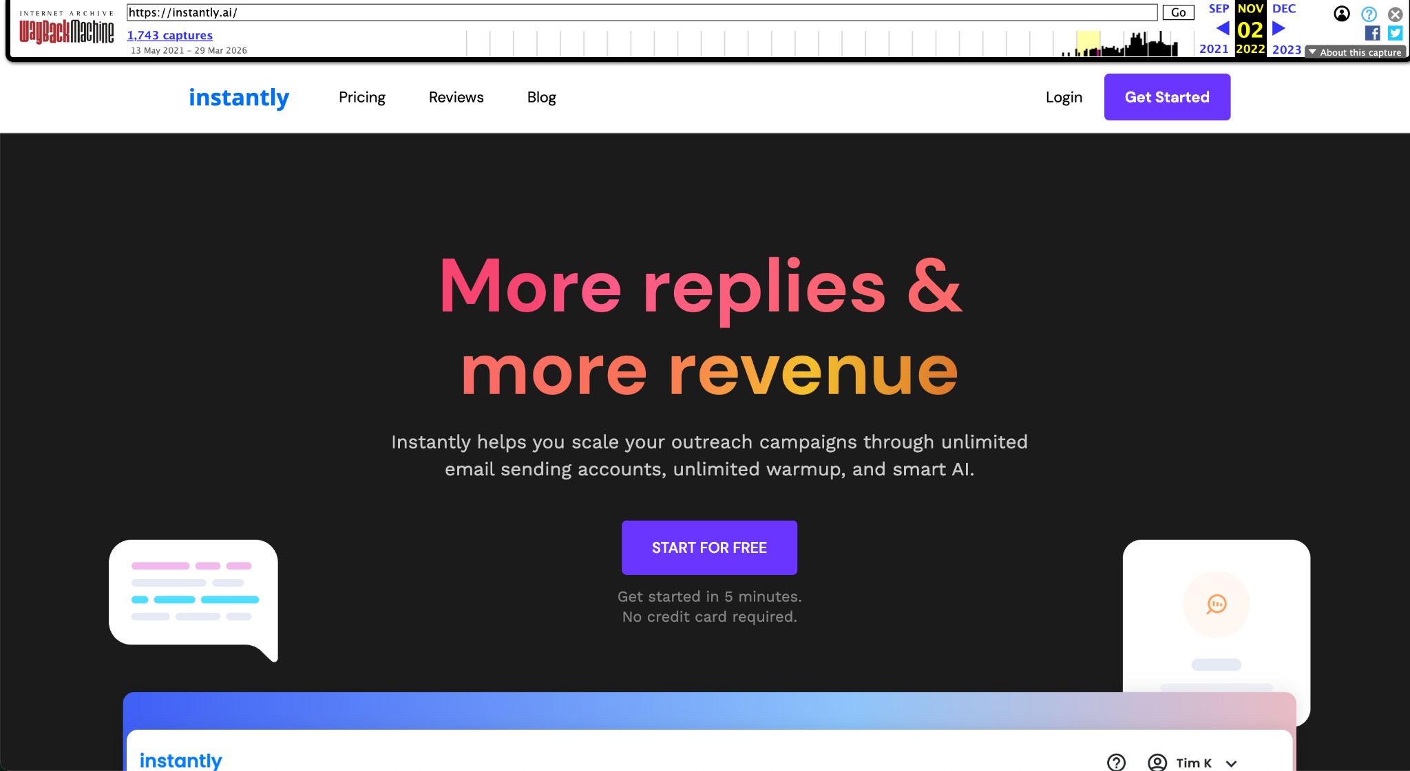 Instantly.ai 2022 — More replies and more revenue