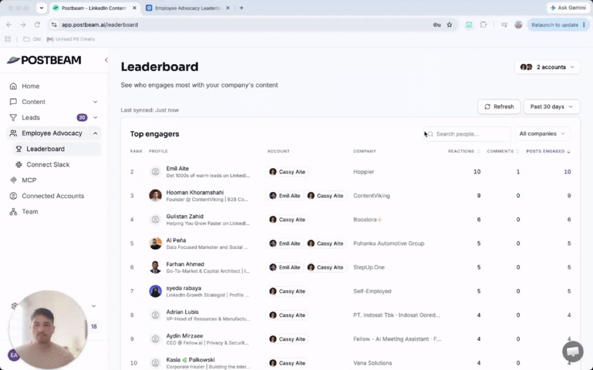 Employee Advocacy add-on: the leaderboard - video walkthrough