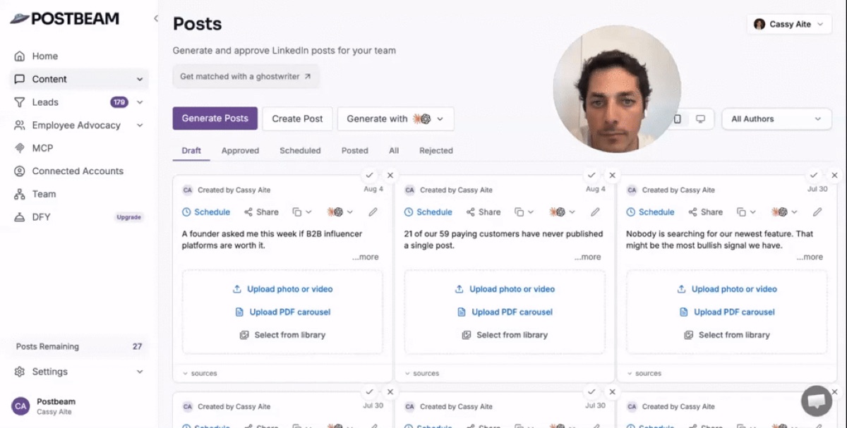 Post scheduling & the content calendar - video walkthrough