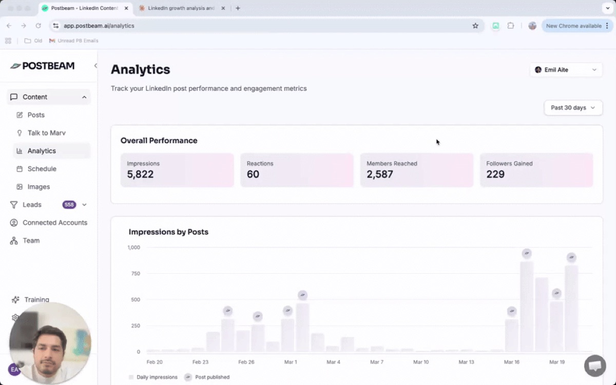 Post analytics + AI reports - video walkthrough
