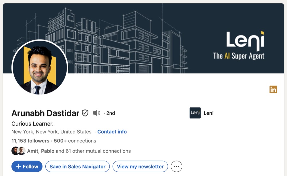 Arunabh Dastidar LinkedIn profile: Curious Learner, 11,153 followers