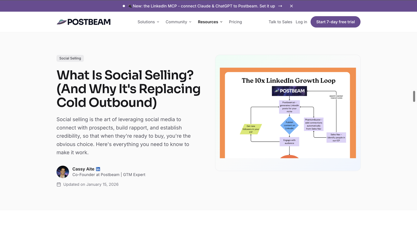 Postbeam's guide: what is social selling and why it's replacing cold outbound